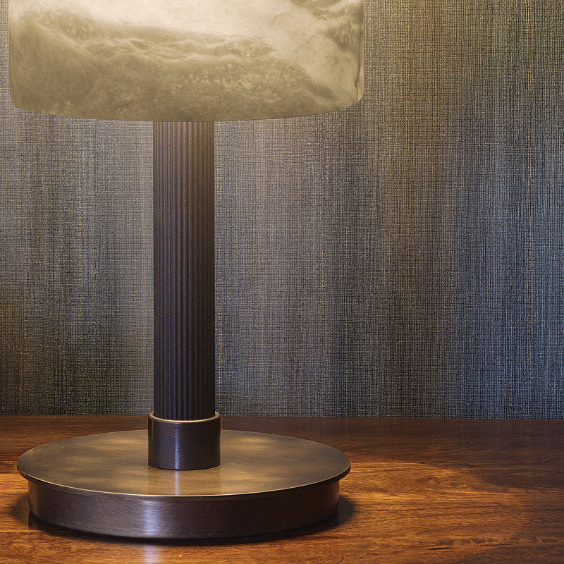Contemporary natural stone table lamp