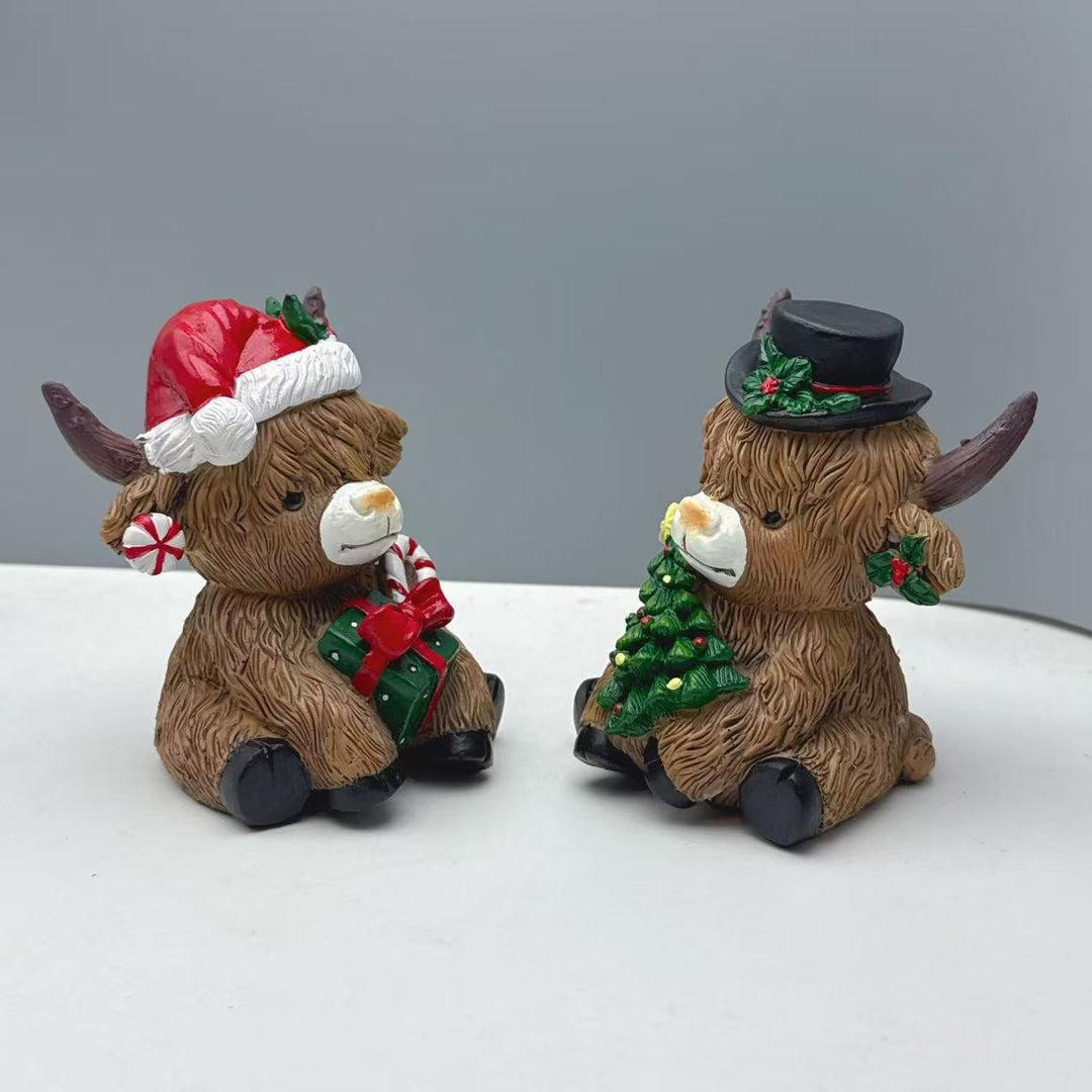 Decorative Highland Cow Figurine