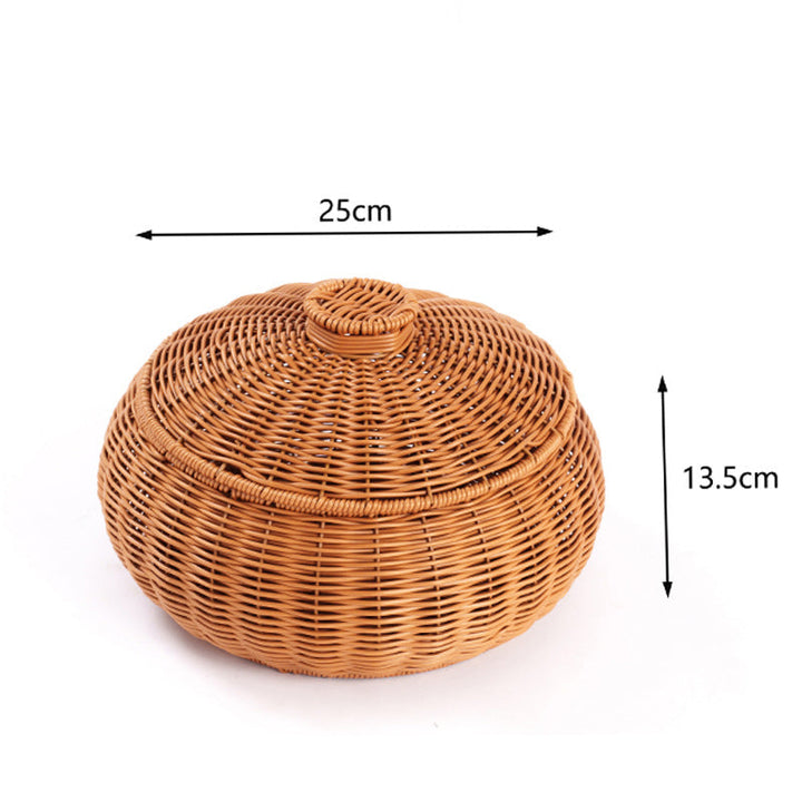 Woven Storage Container with Lid