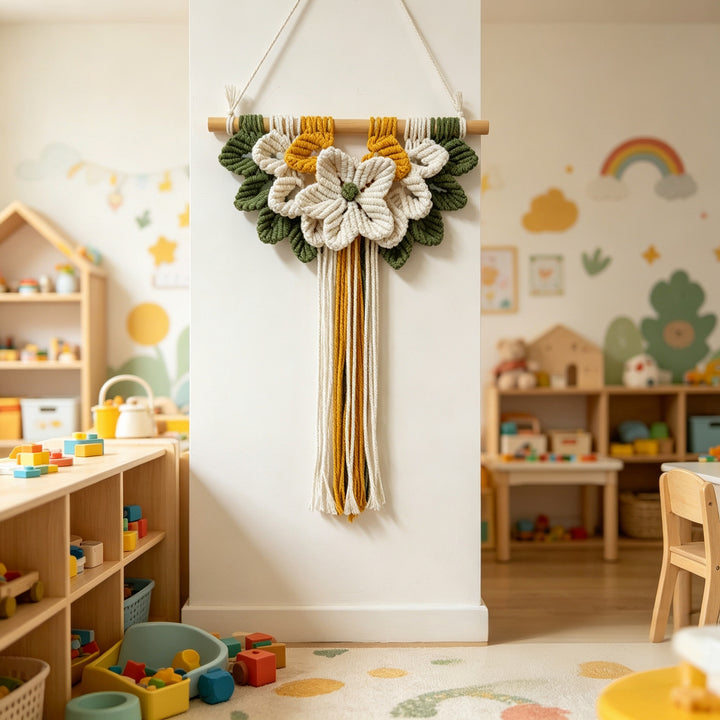 Floral Macrame Wall Hanging