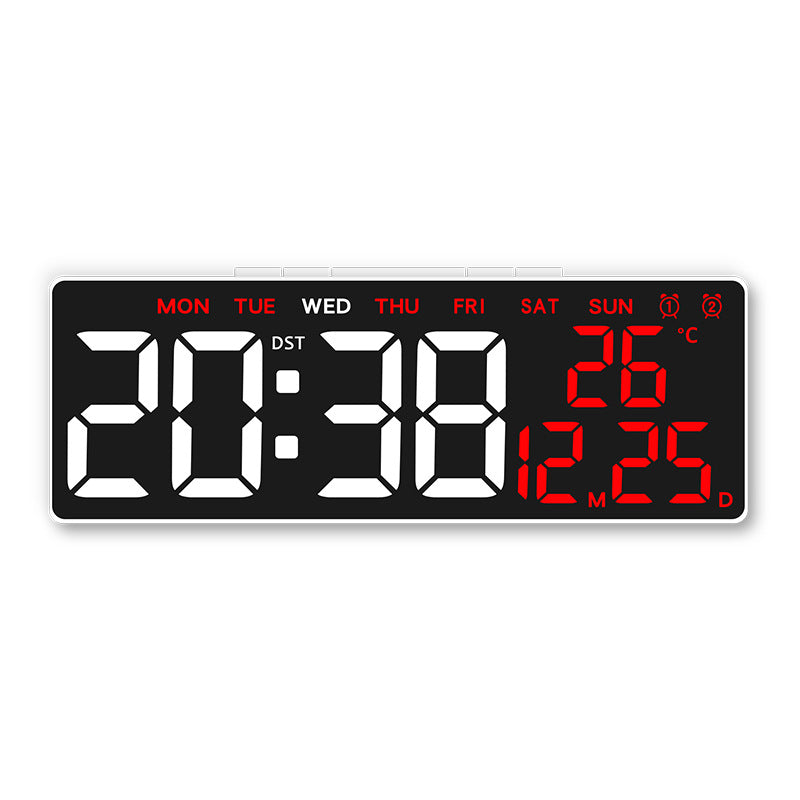 Digital Multi-Function Alarm Clock with Temperature and Day of the Week Display