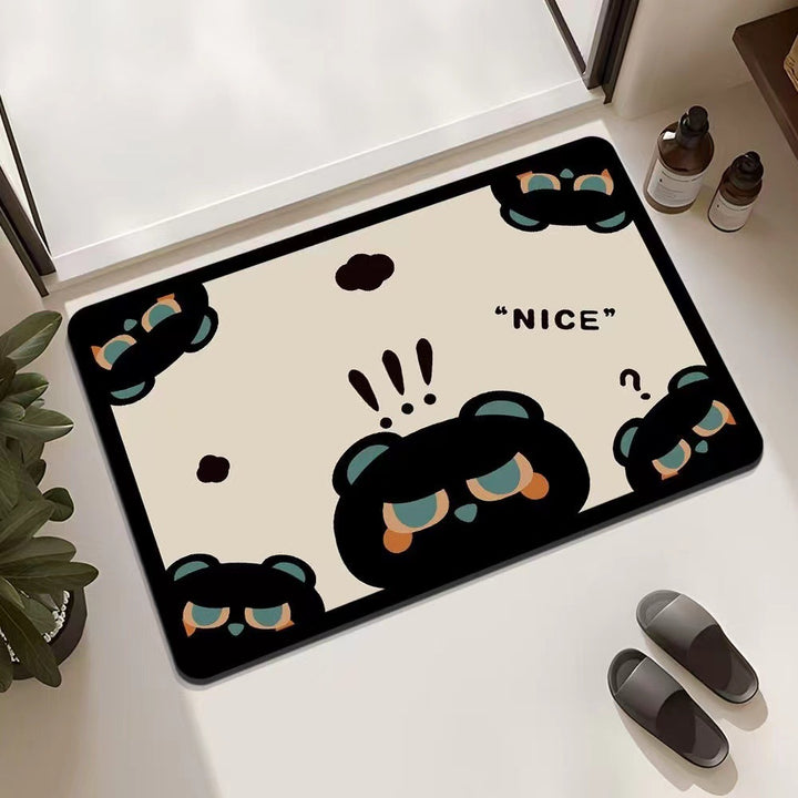 Playful Cat-Themed Entrance Mat