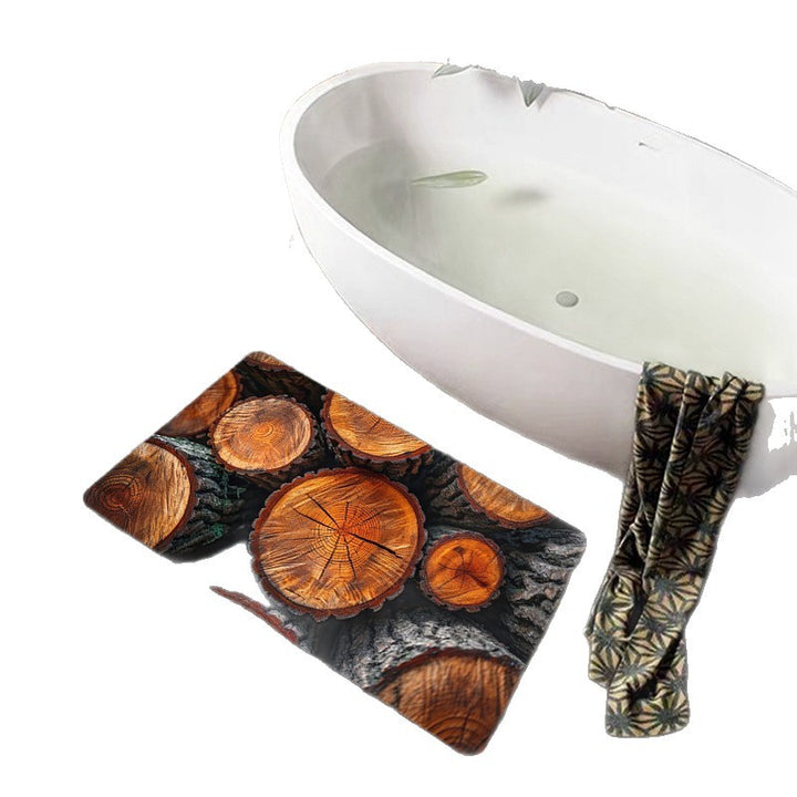 Natural Wood Grain Bath Mat