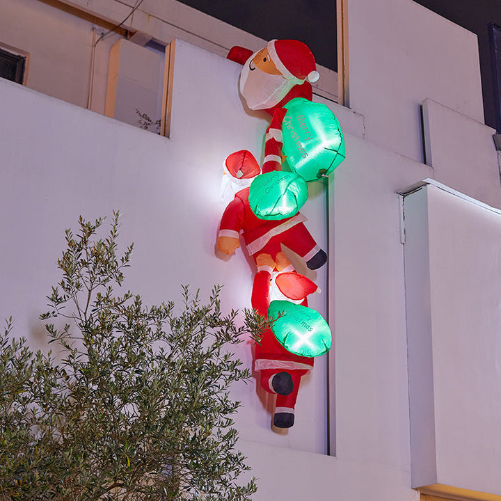 Funny Santa Climbing Figure