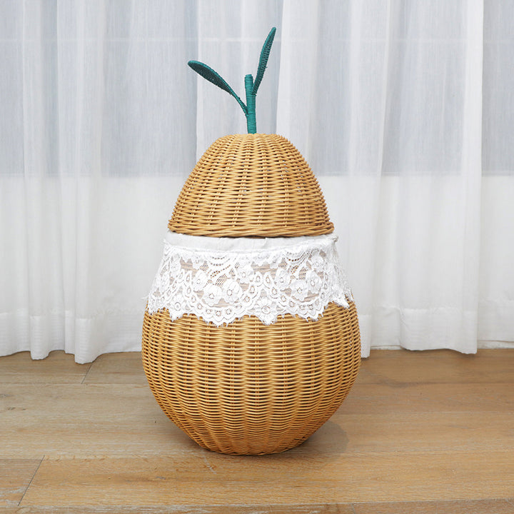 Stylish storage basket in apple design
