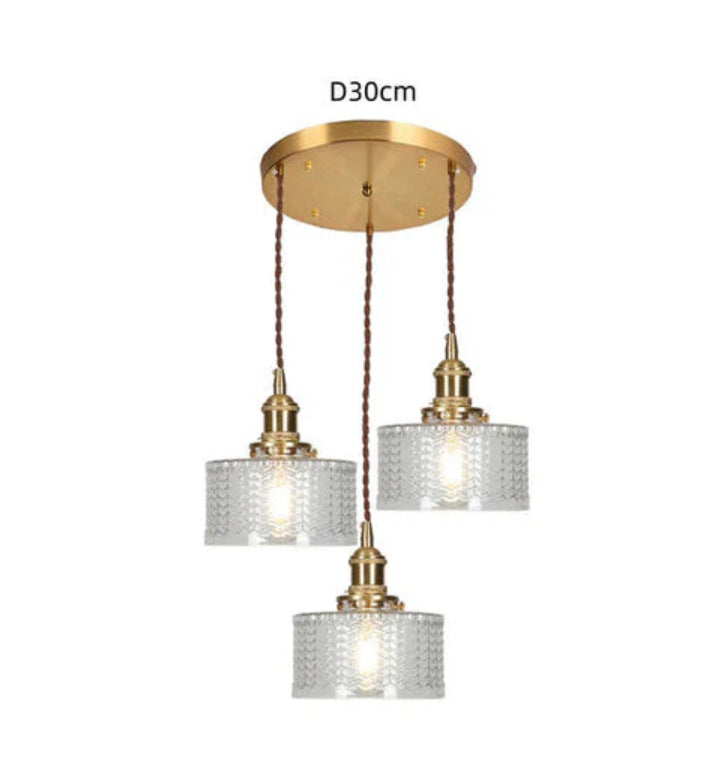 Vintage Glass Pendant Light