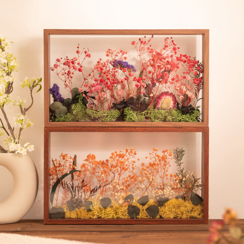 Artistic Floral Shadow Box Display
