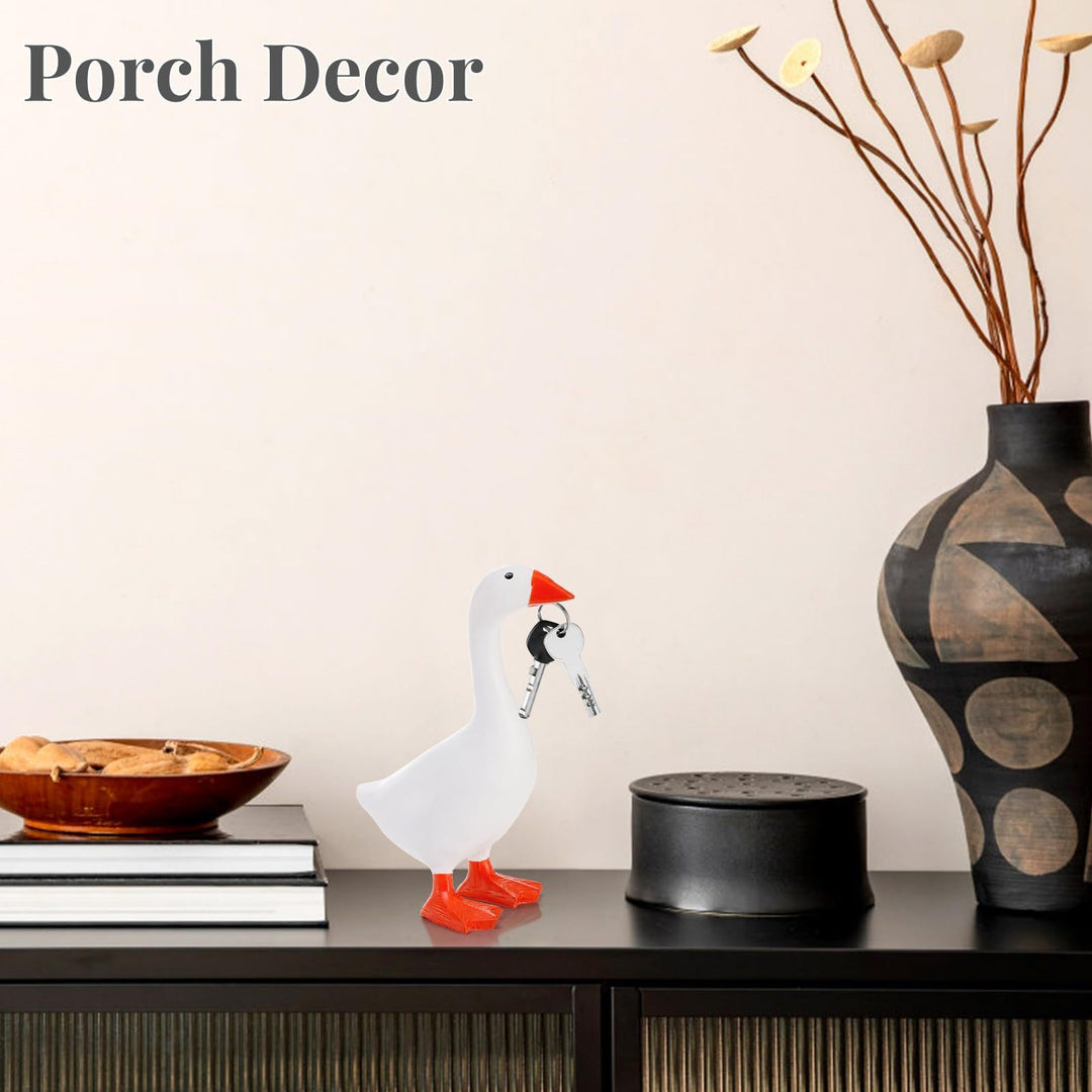 Playful Goose Figurine