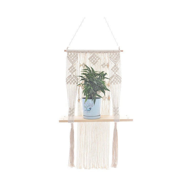Macrame Plant Shelf
