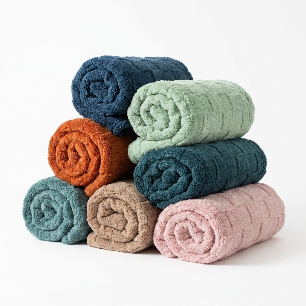 Luxurious Textured Throw Blanket