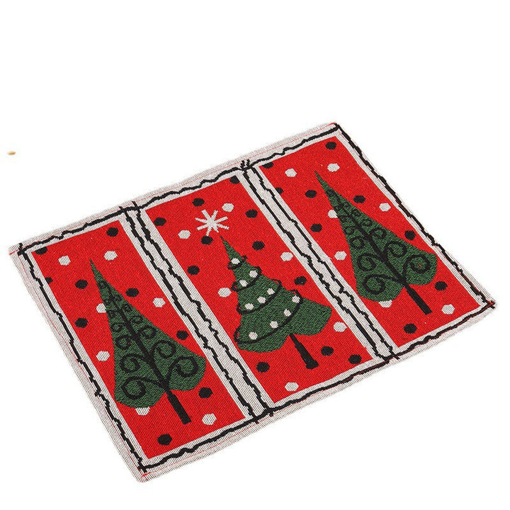 Festive tablecloth with Christmas tree motif