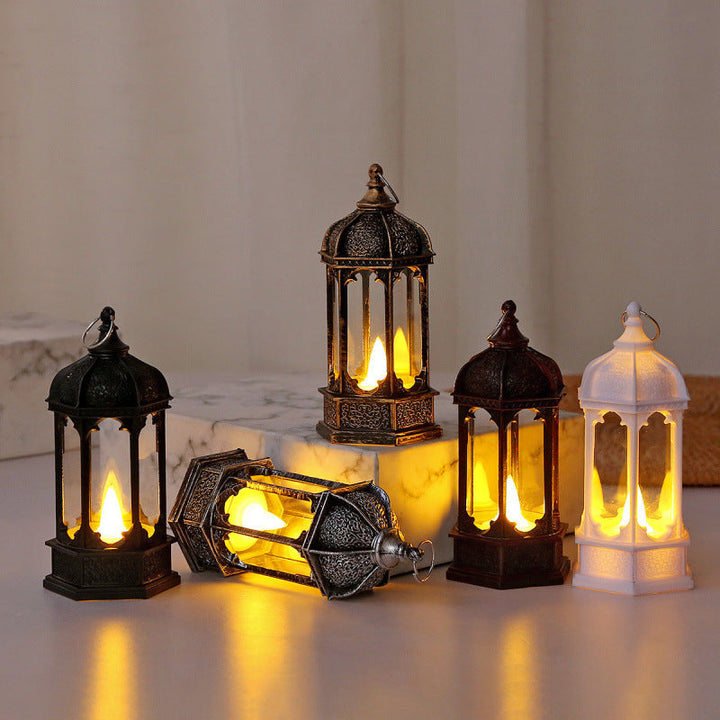 Antique lantern with elegant patterns