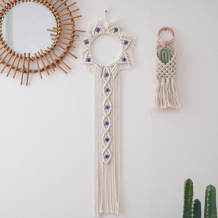 Decorative Macramé Sun-Shaped Wall Hanging