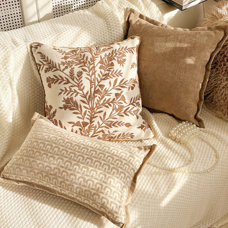 Embroidered Decorative Throw Pillow