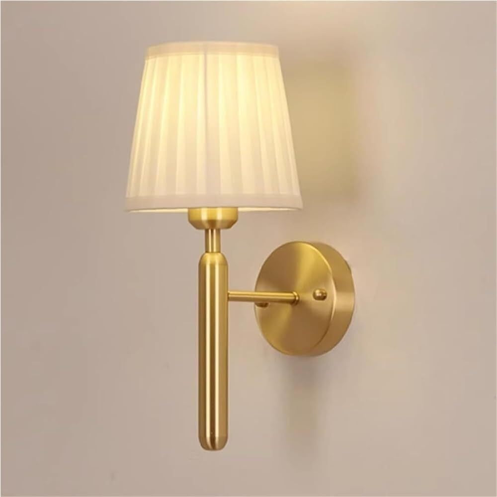 Adjustable Fabric Two-Arm Wall Lamp