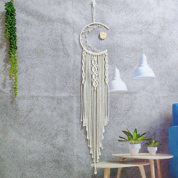 Macramé Moon Wall Hanging