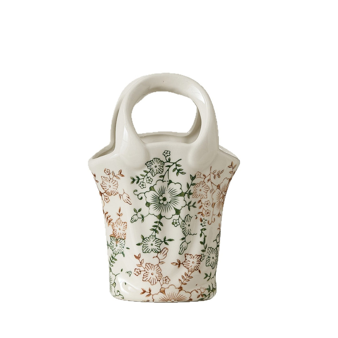 Flower basket with two handles