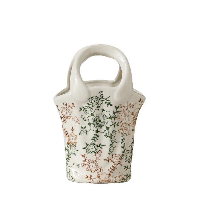 Flower basket with two handles