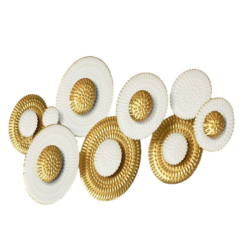 Modern Decorative Wall Sculpture with Circular Design