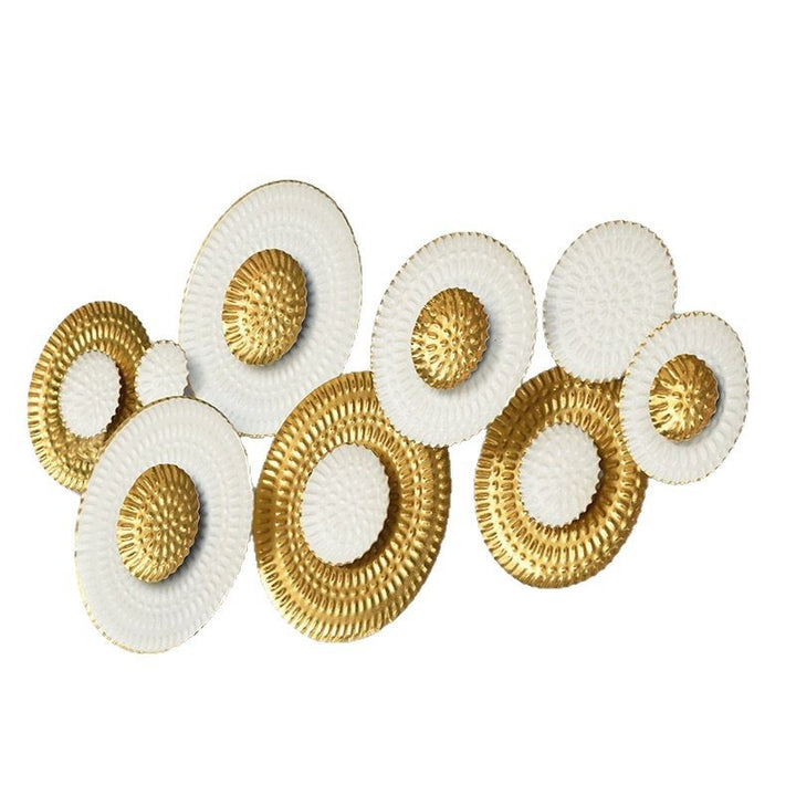 Modern Decorative Wall Sculpture with Circular Design