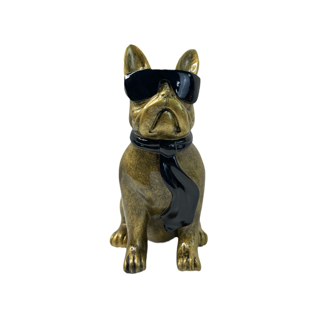 Colorful Bulldog Decoration Figurine Made of Resin
