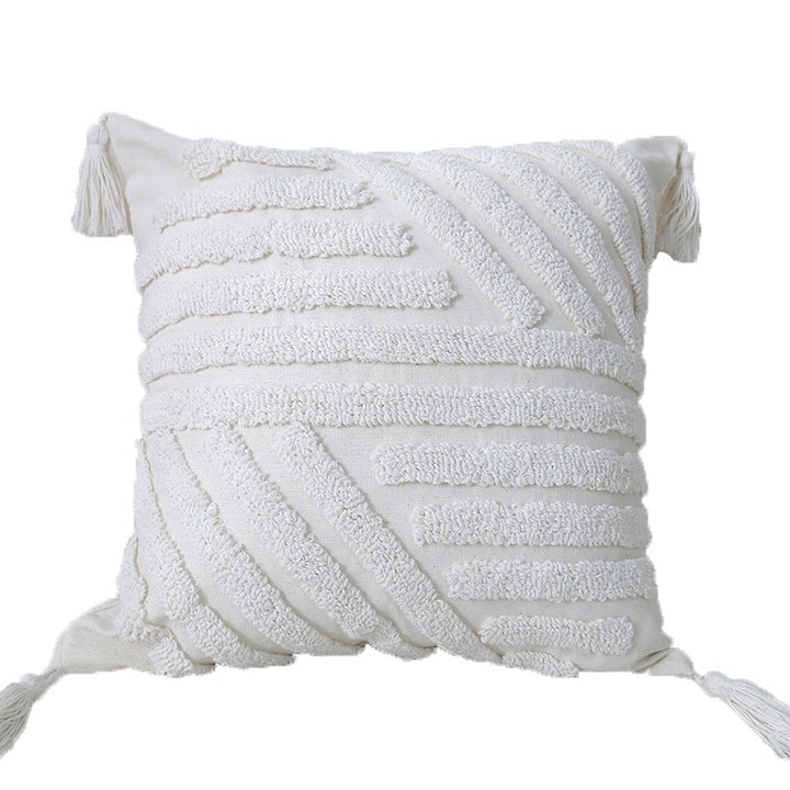 Textured Fabric Throw Pillow