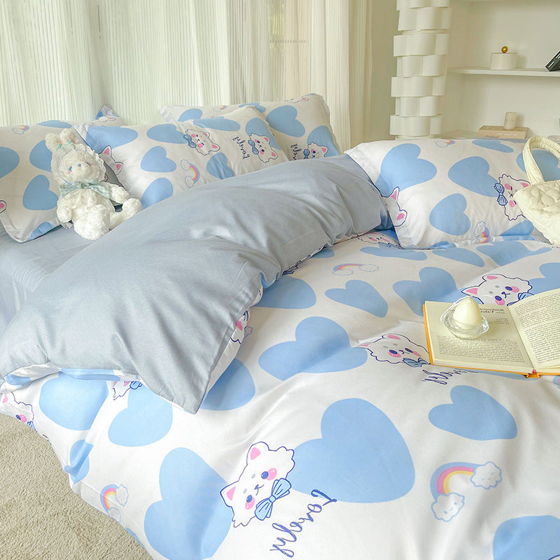 Fun Heart Print Bedding Set
