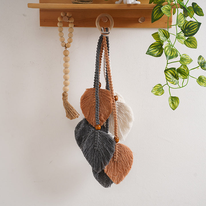 Macrame Leaf Wall Hanging Decor