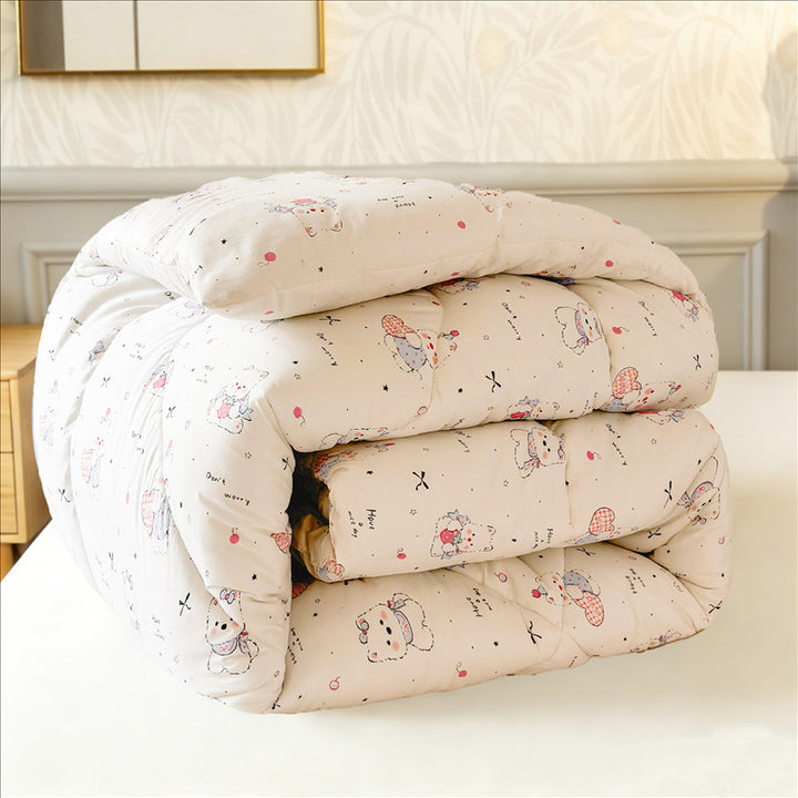 Playful Cartoon-Themed Quilted Comforter