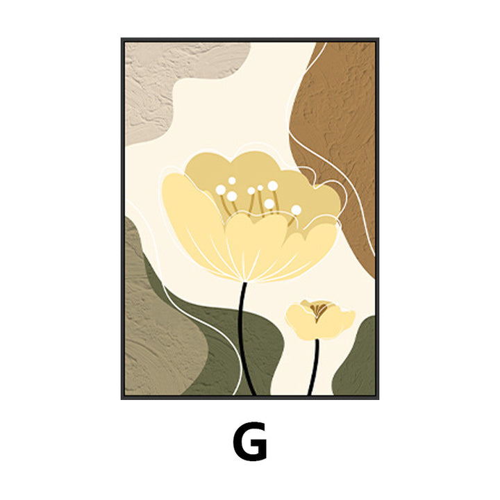Floral Abstract Canvas Wall Art