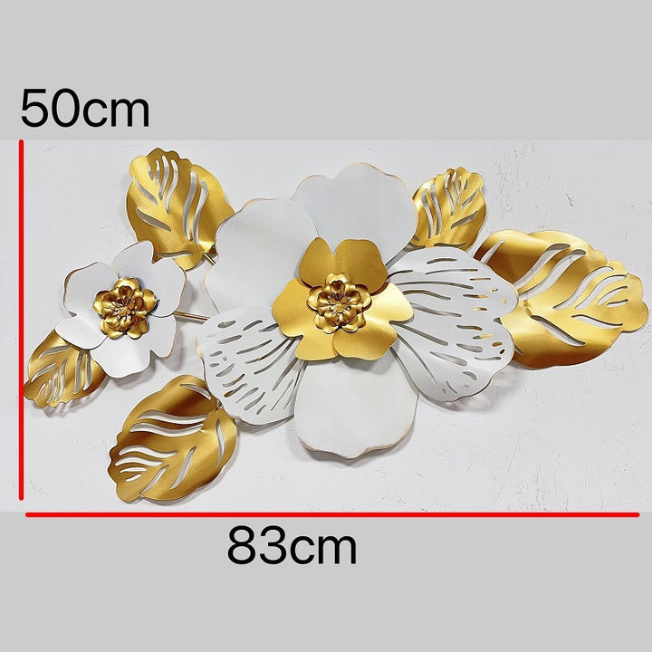 Floral Metal Wall Art Sculpture