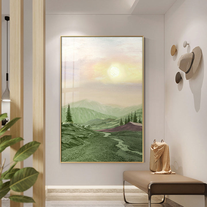 Framed Abstract Landscape Artwork