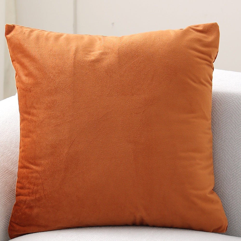 Decorative velvet cushion with soft filling