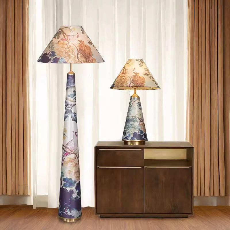Artistically designed abstract floor lamp
