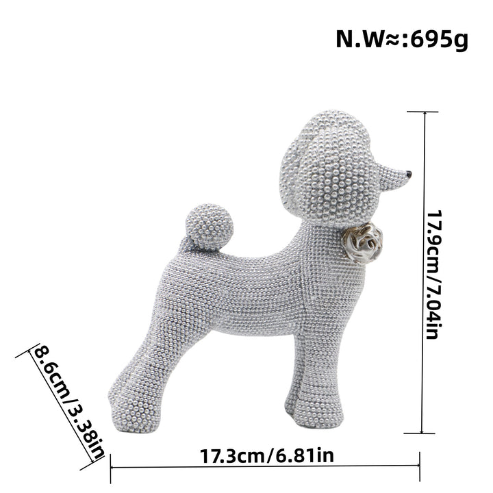 Decorative dog figure in modern design