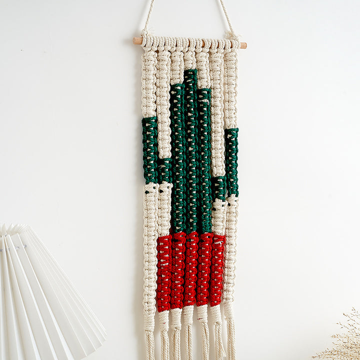 Macramé Desert Cactus Wall Hanging Decor