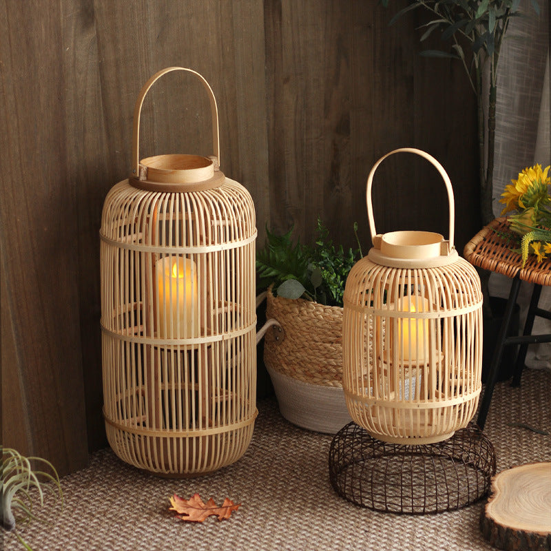 Decorative Lantern made of Rattan