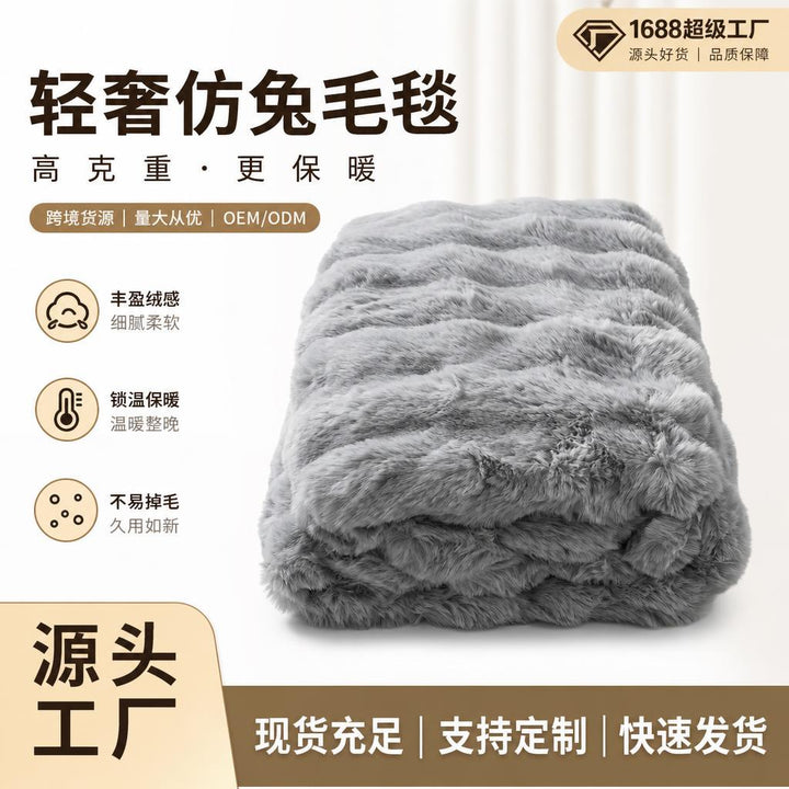 Luxurious Oversized Faux Fur Throw