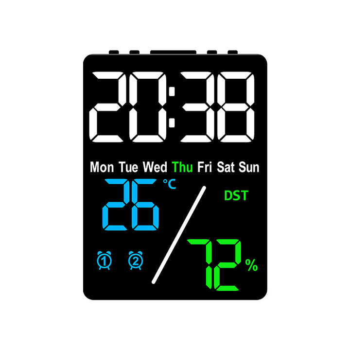 Digital Multifunction Alarm Clock with Hygrometer and Temperature Display
