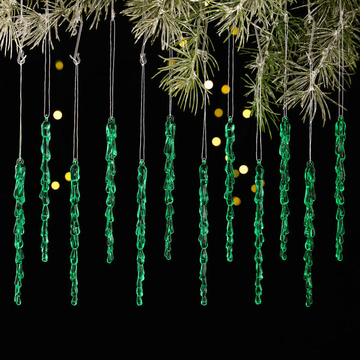 Decorative Christmas lights string with icicle design