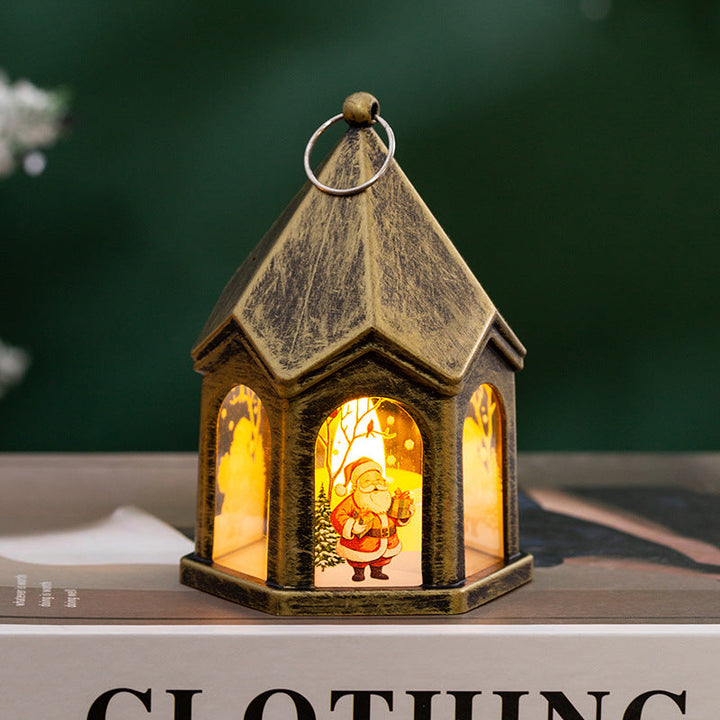 LED Christmas lantern with nostalgic design