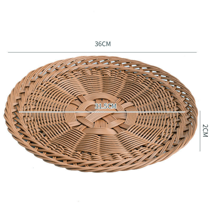 Decorative Oval Woven Tray