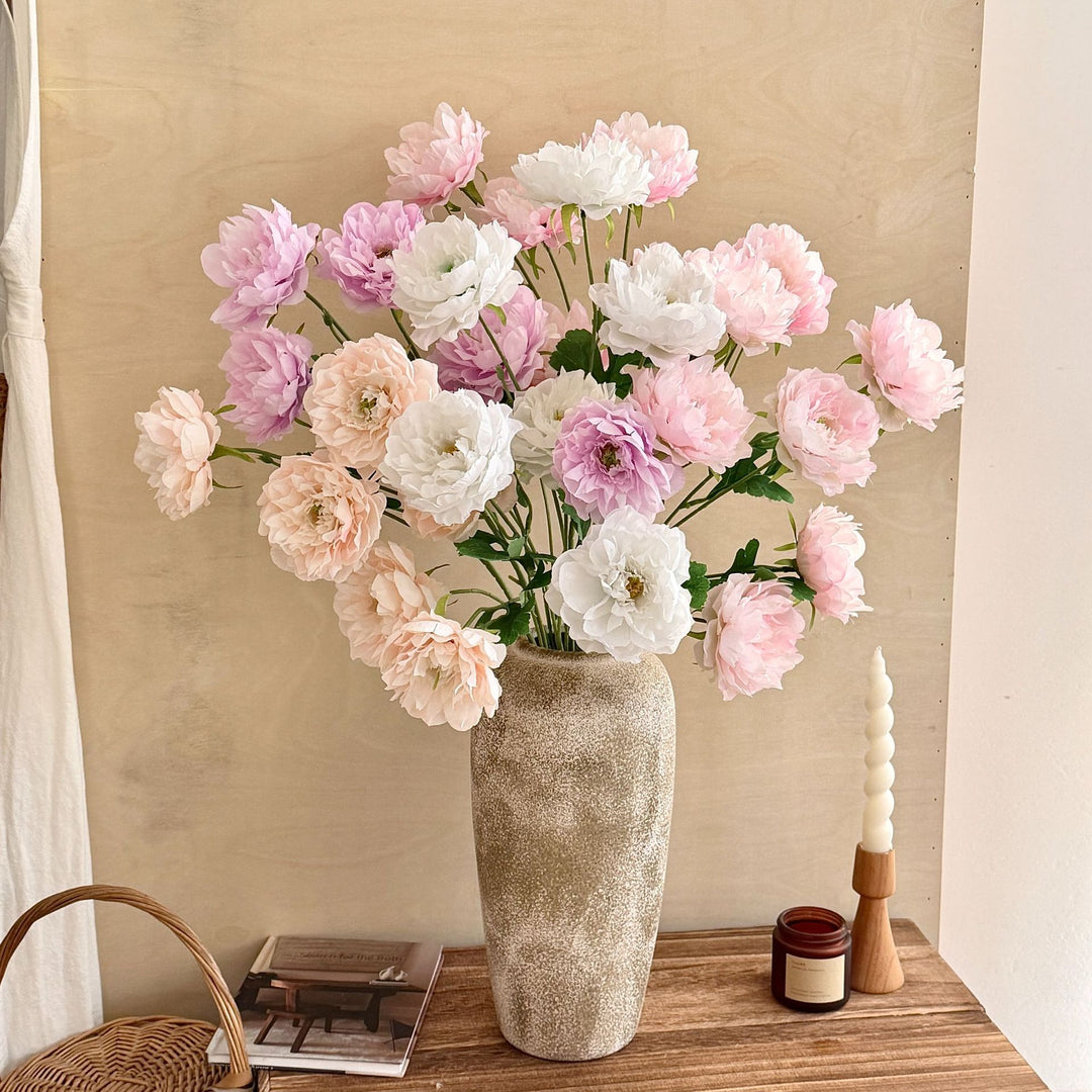 Lifelike Peony Floral Stem Arrangement