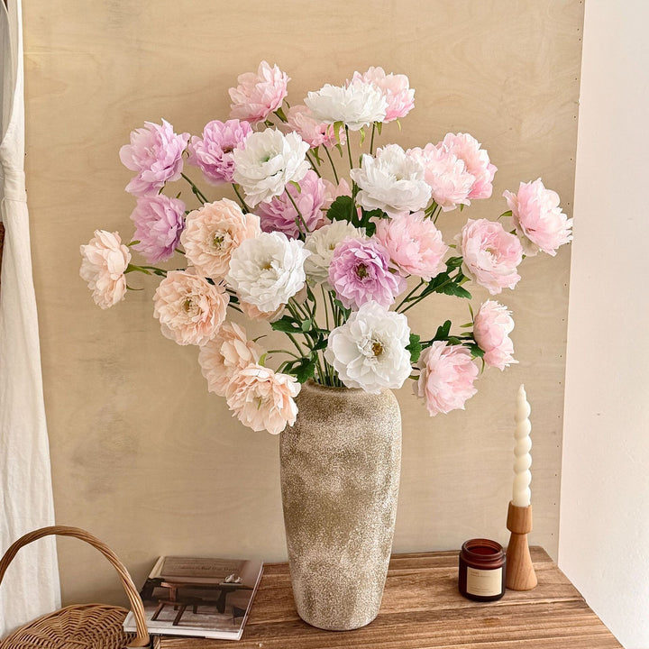 Lifelike Peony Floral Stem Arrangement