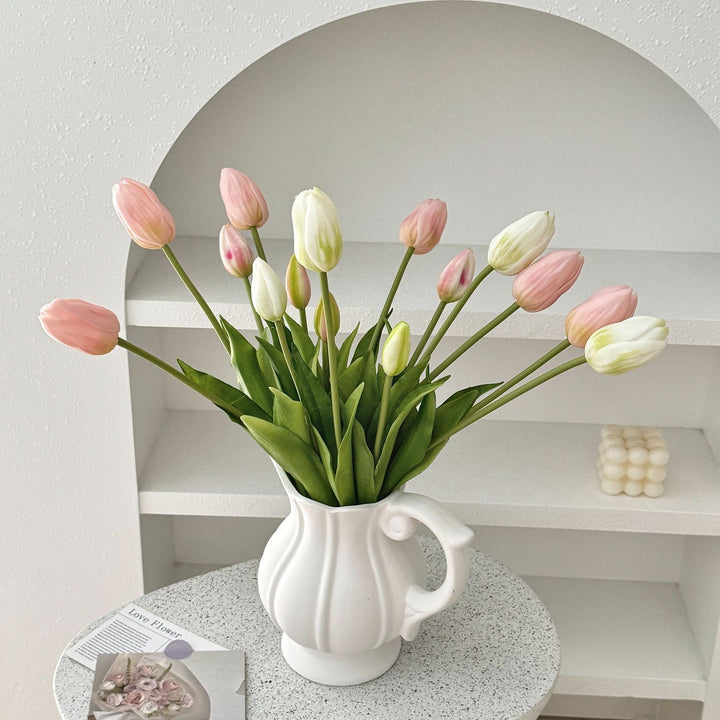 Realistic Tulip Floral Arrangement for Home Display