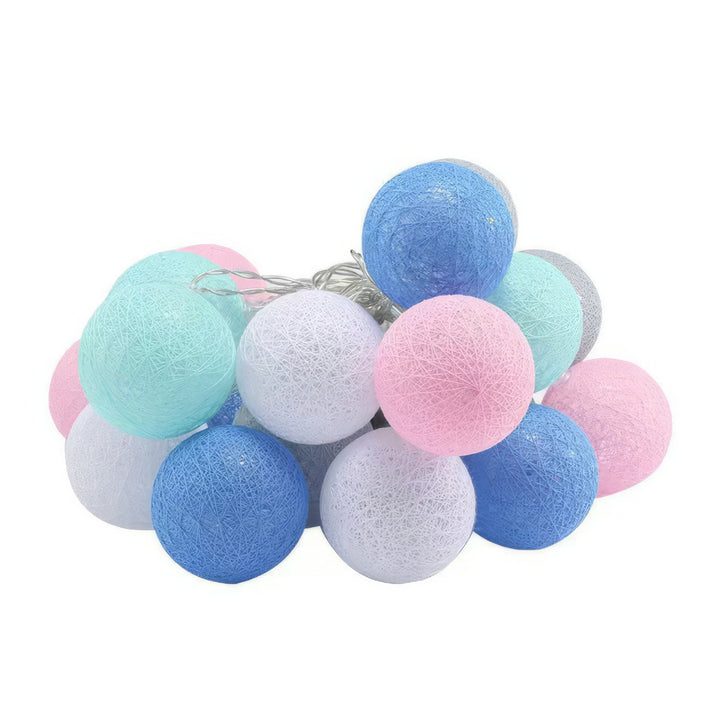 LED Cotton Ball String Lights Decorative Indoor Fairy Lanterns