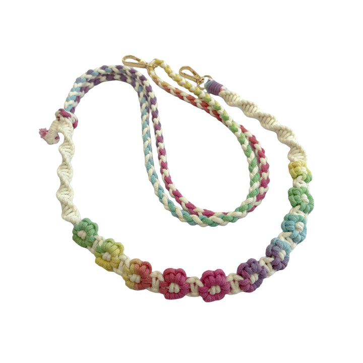 Handcrafted Floral Macrame Keychain