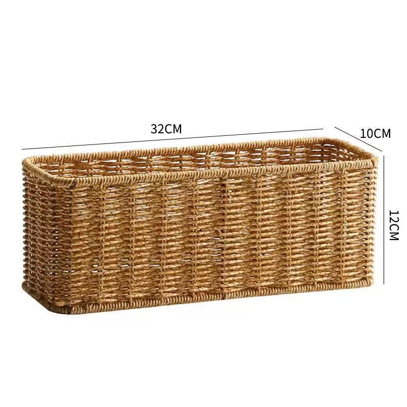 Rectangular Handwoven Storage Basket