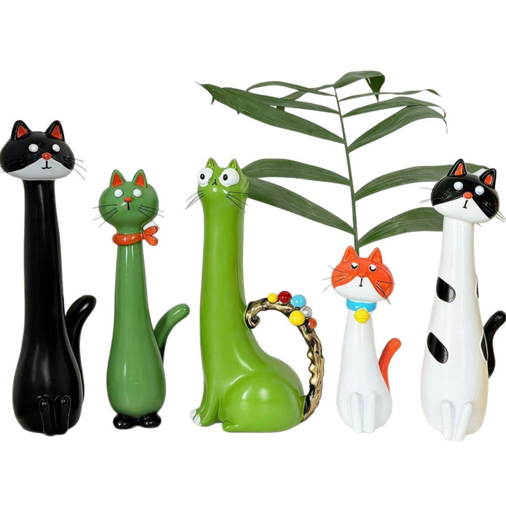 Decorative cat figurine in elegant style