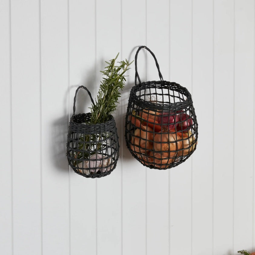 Handmade decoration basket made of natural material